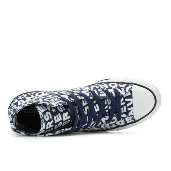 Unisex Converse Ctas High Top Navy White - Picture 4 of 6